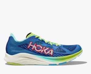 Men's HOKA Cielo Road Running Shoes Blue / Green | AJEOR-1940