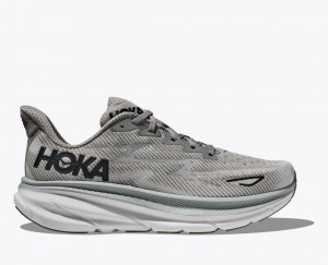 Men's HOKA Clifton 9 Running Shoes Grey | AKEPO-7638