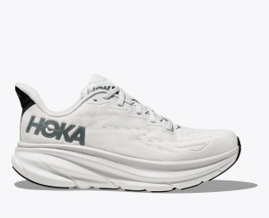 Men's HOKA Clifton 9 Running Shoes Light Grey | GCHIY-1794