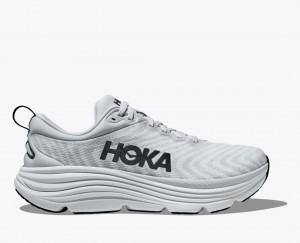 Men's HOKA Gaviota 5 Running Shoes Light Grey | RLVJE-1260