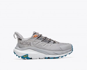 Men's HOKA Kaha 2 Low GTX Hiking Shoes Grey | UHQKN-7361