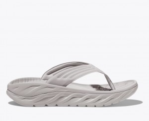 Men's HOKA ORA Recovery Flip Flops Grey | REFKS-5892