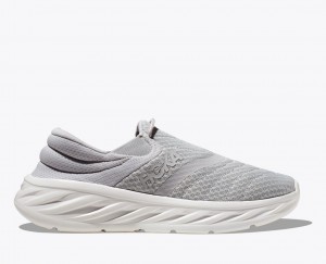 Men's HOKA Ora Recovery 2 Slip On Shoes Grey | YVSUA-9782