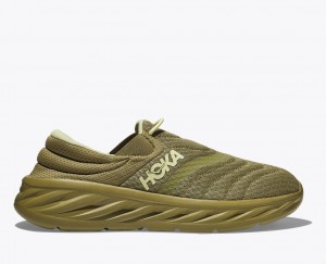 Men's HOKA Ora Recovery 2 Slip On Shoes Olive | LRYJU-7109