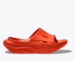 Men's HOKA Ora Recovery 3 Slide Red | HPWXK-7092