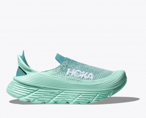 Men's HOKA Restore TC Walking Shoes Mint | LYKUF-6483