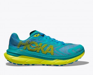 Men's HOKA Tecton X 2 Trail Running Shoes Dark Turquoise / Green | BTNRY-1326