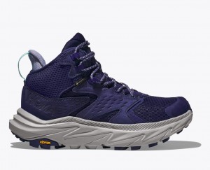 Women's HOKA Anacapa 2 Mid GTX Hiking Boots Dark Blue | VTKSY-4079