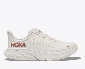 Women's HOKA Arahi 7 Running Shoes White | XUKBF-6842