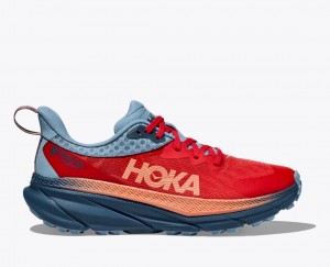 Women's HOKA Challenger 7 GTX Trail Running Shoes Dark Orange | GVPYH-2807