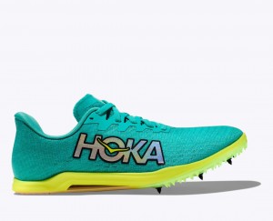 Women's HOKA Cielo X 2 MD Track Spikes Turquoise | JGYNH-1986