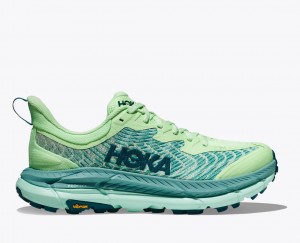 Women's HOKA Mafate Speed 4 Trail Running Shoes Green | IXUBO-5762