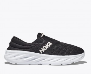 Women's HOKA Ora Recovery 2 Slip On Shoes Black | XBMSI-5760