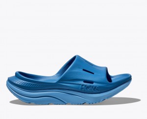 Women's HOKA Ora Recovery 3 Slide Dark Blue | UYHOR-2674