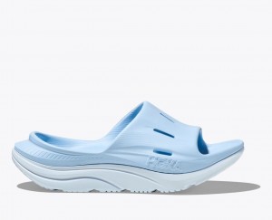 Women's HOKA Ora Recovery 3 Slide Light Blue | NZYFX-8512