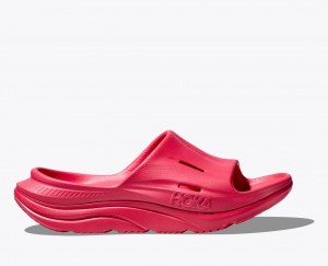 Women's HOKA Ora Recovery 3 Slide Red | BNFAJ-1409