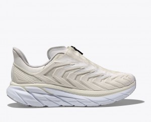 Women's HOKA Project Clifton Sneakers White | ZOQCP-8097