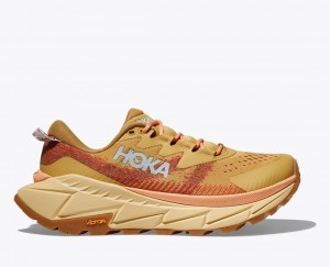 Women's HOKA Skyline-Float X Hiking Shoes Brown | JPWCA-1502