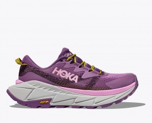 Women's HOKA Skyline-Float X Hiking Shoes Purple | TMHJZ-2147