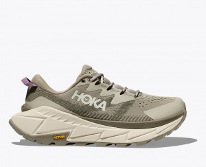 Women's HOKA Skyline-Float X Hiking Shoes Khaki | IDUBL-7014