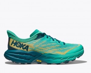 Women's HOKA Speedgoat 5 Trail Running Shoes Deep Turquoise | MRQXN-2450