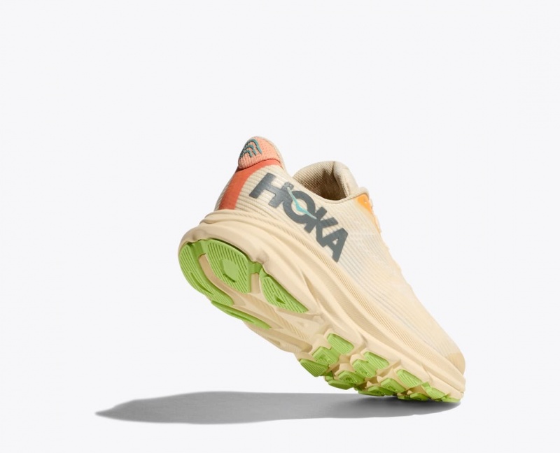 Kids' HOKA Clifton 9 Running Shoes Beige | RPLOK-7821