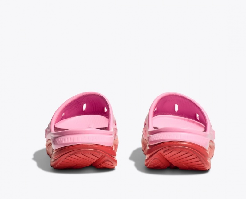 Kids' HOKA Ora Recovery 3 Slides Pink / Red | QCDFY-9570