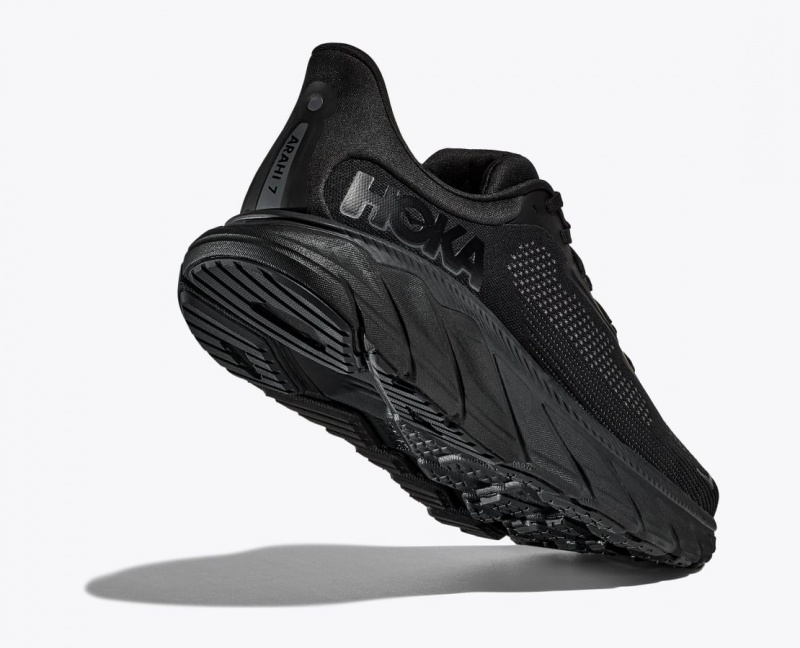 Men's HOKA Arahi 7 Running Shoes Black | IYPDF-1732