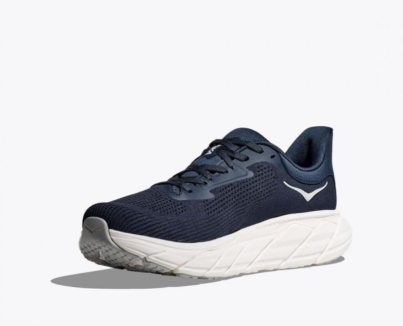 Men's HOKA Arahi 7 Running Shoes Navy / White | ESPMR-1089