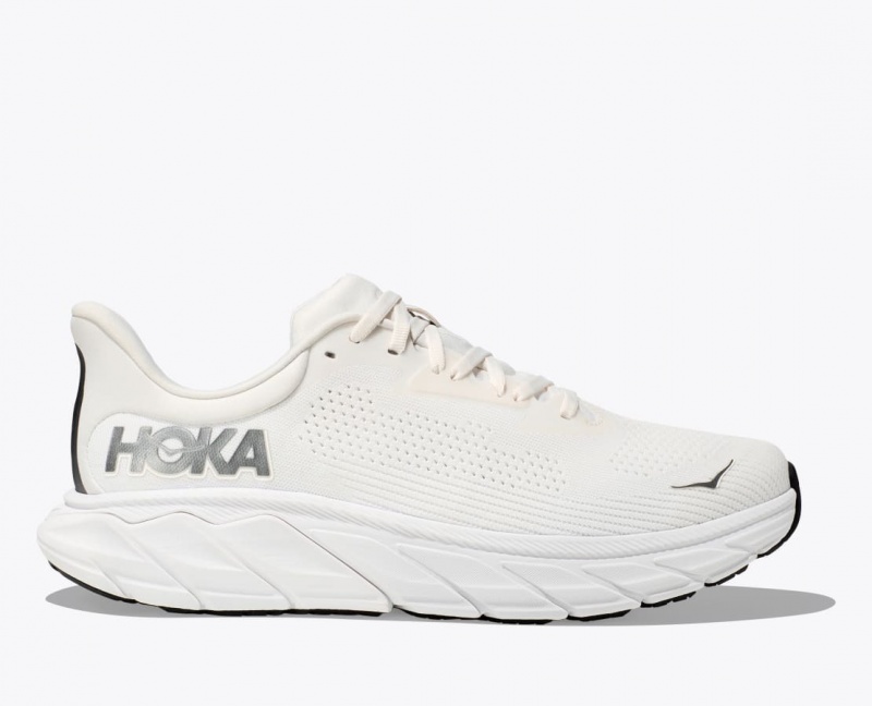 Men\'s HOKA Arahi 7 Running Shoes White | AKYOT-0951