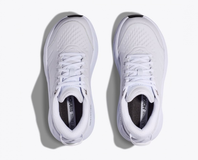 Men's HOKA Bondi SR Running Shoes White | FDAPN-3052