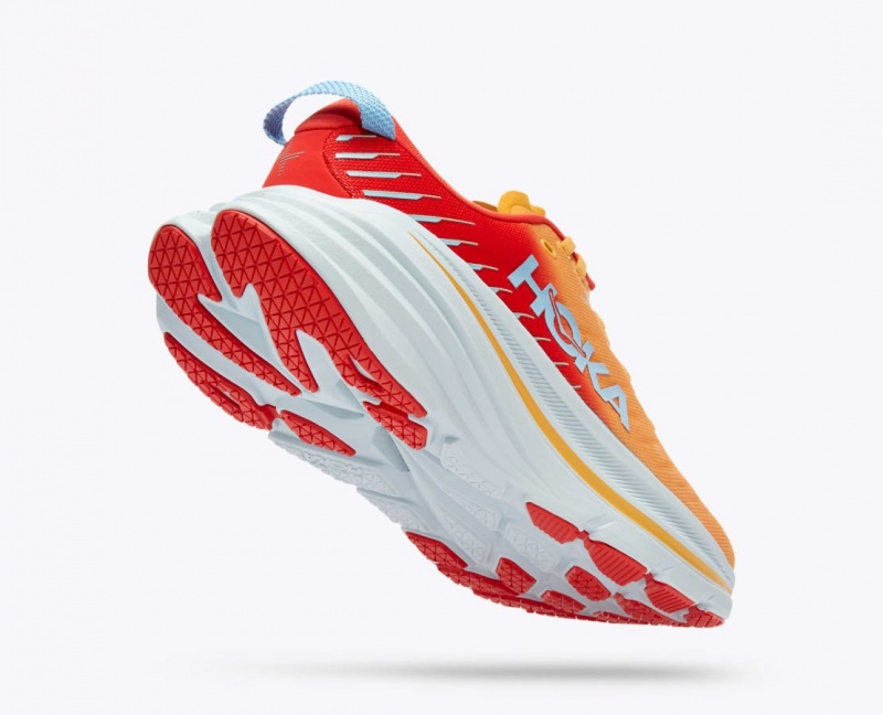 Men's HOKA Bondi X Running Shoes Orange / Red | XCAKB-6392