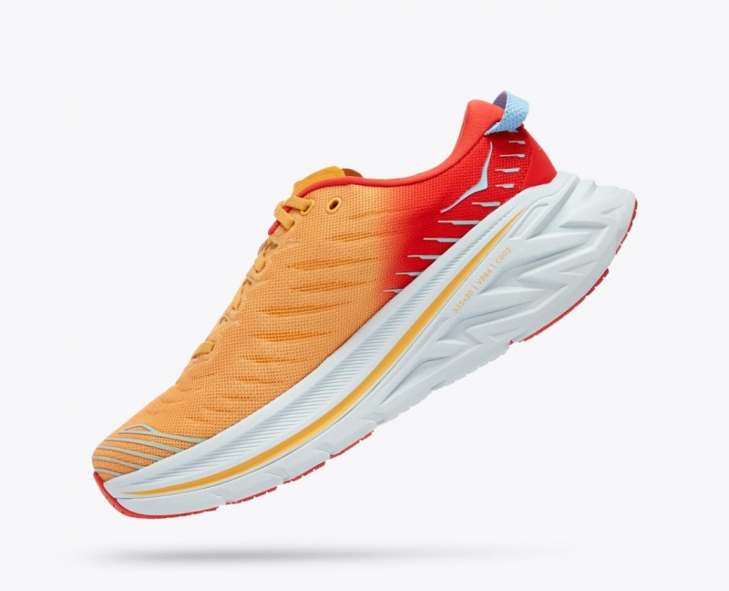 Men's HOKA Bondi X Running Shoes Orange / Red | XCAKB-6392