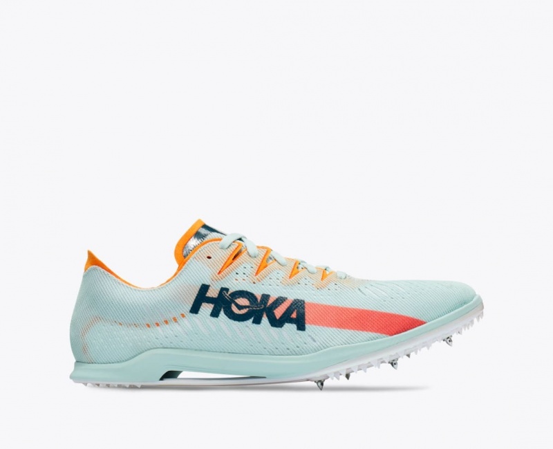 Men\'s HOKA Cielo X MD Track Spikes Light Turquoise | LYROD-8437