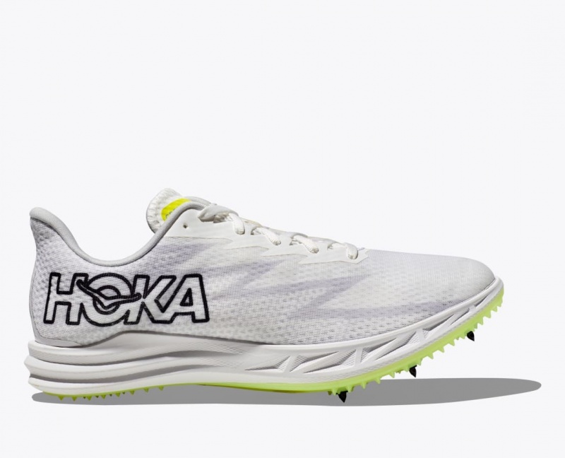 Men\'s HOKA Crescendo MD Track Spikes White | EBHRX-7268