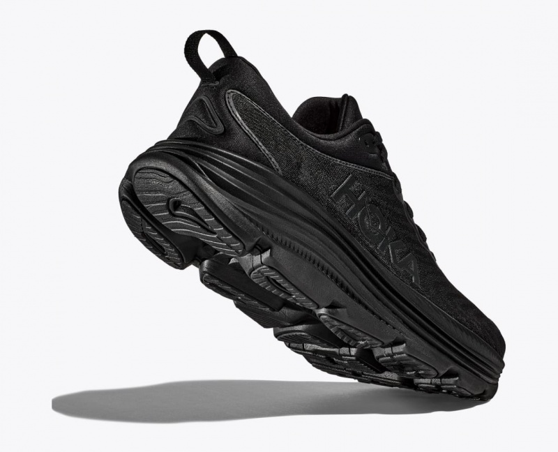 Men's HOKA Gaviota 5 Running Shoes Black | TQARU-9120