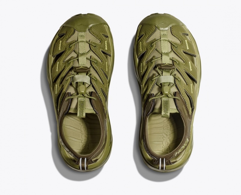 Men's HOKA Hopara Sandals Olive Green | MURLT-4570