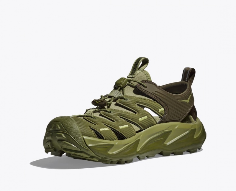 Men's HOKA Hopara Sandals Olive Green | MURLT-4570