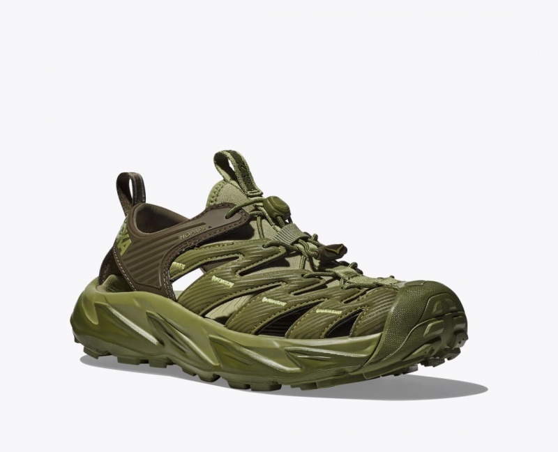 Men's HOKA Hopara Sandals Olive Green | MURLT-4570