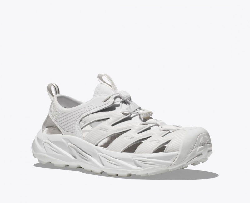 Men's HOKA Hopara Sandals White | ONYJQ-1830