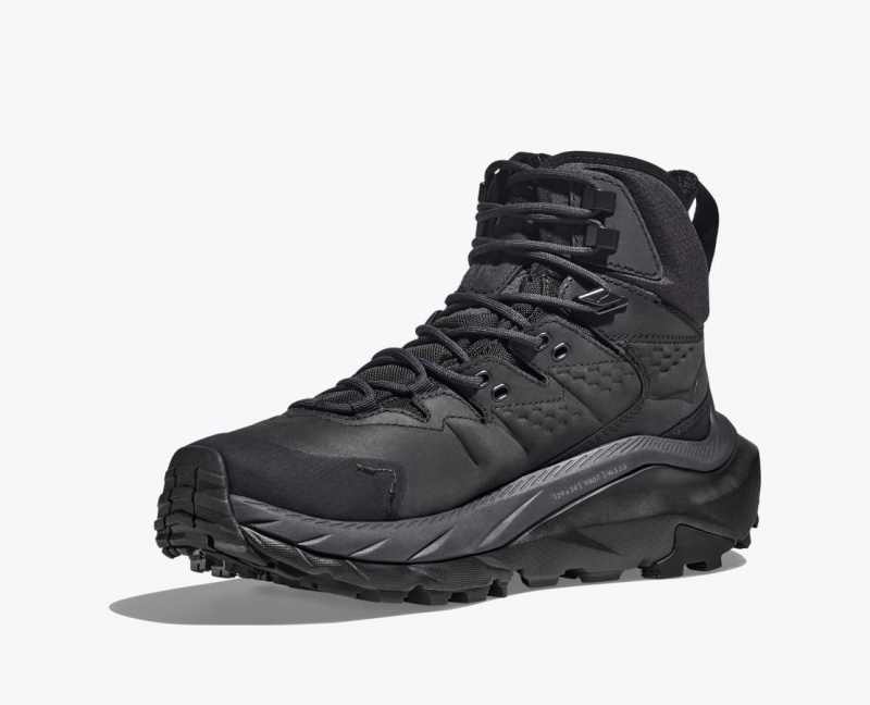 Men's HOKA Kaha 2 GTX Hiking Boots Black | WRSFT-0471