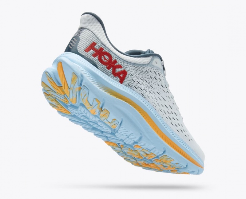 Men's HOKA Kawana Sneakers Grey / Light Blue | EQRTD-9351