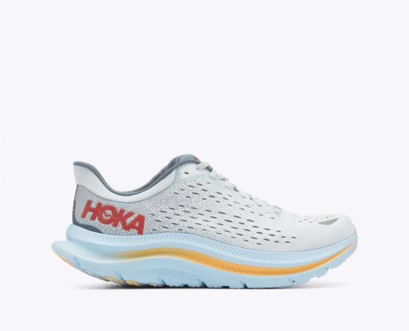 Men's HOKA Kawana Sneakers Grey / Light Blue | EQRTD-9351