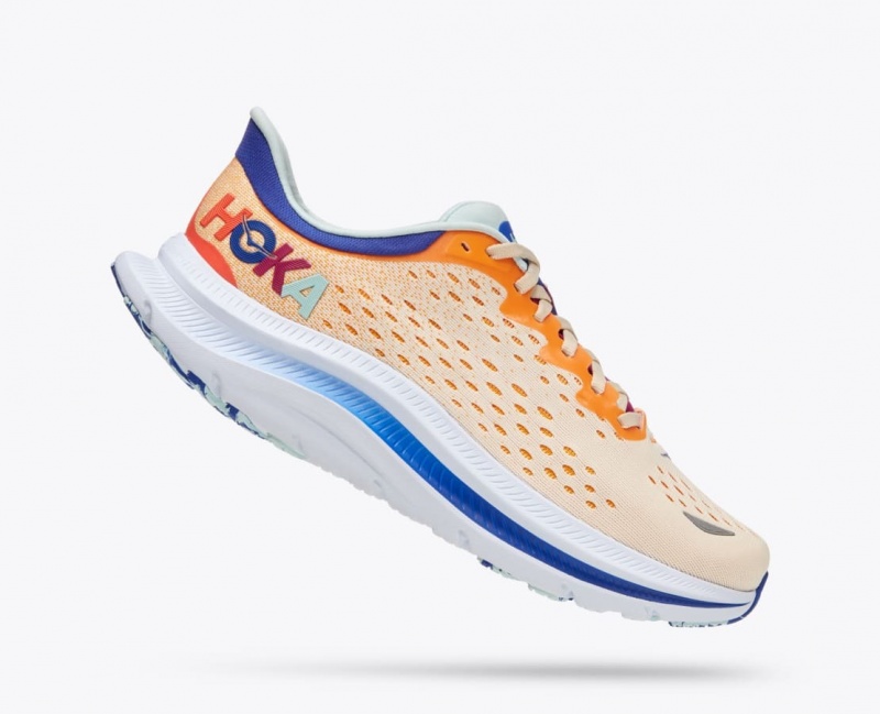 Men's HOKA Kawana Sneakers Orange / White | GKHIZ-9067