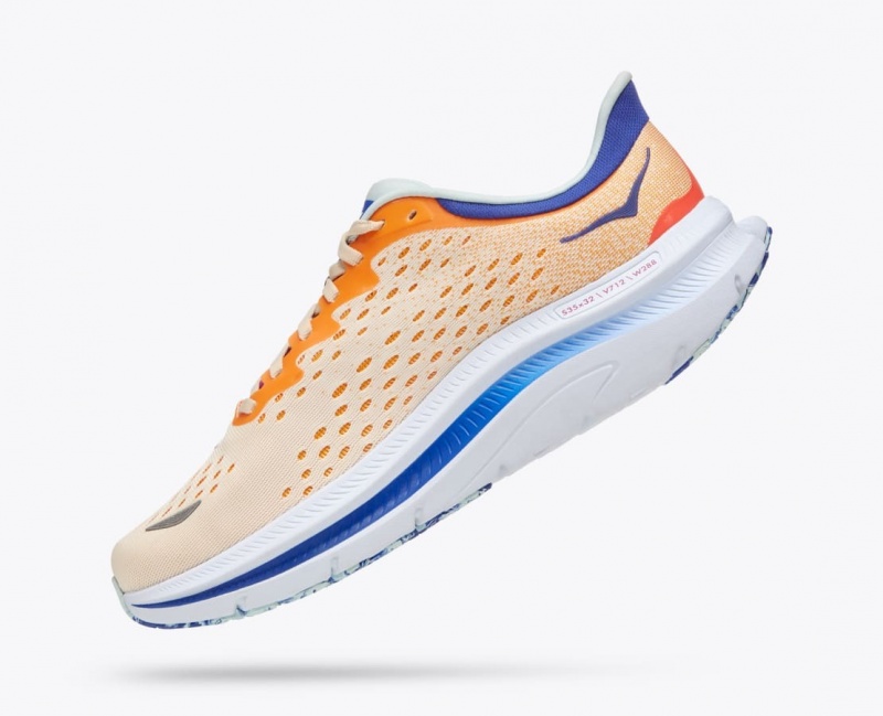 Men's HOKA Kawana Sneakers Orange / White | GKHIZ-9067