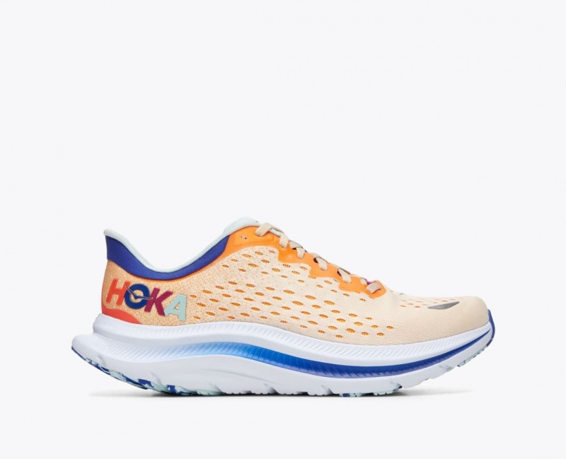 Men's HOKA Kawana Sneakers Orange / White | GKHIZ-9067