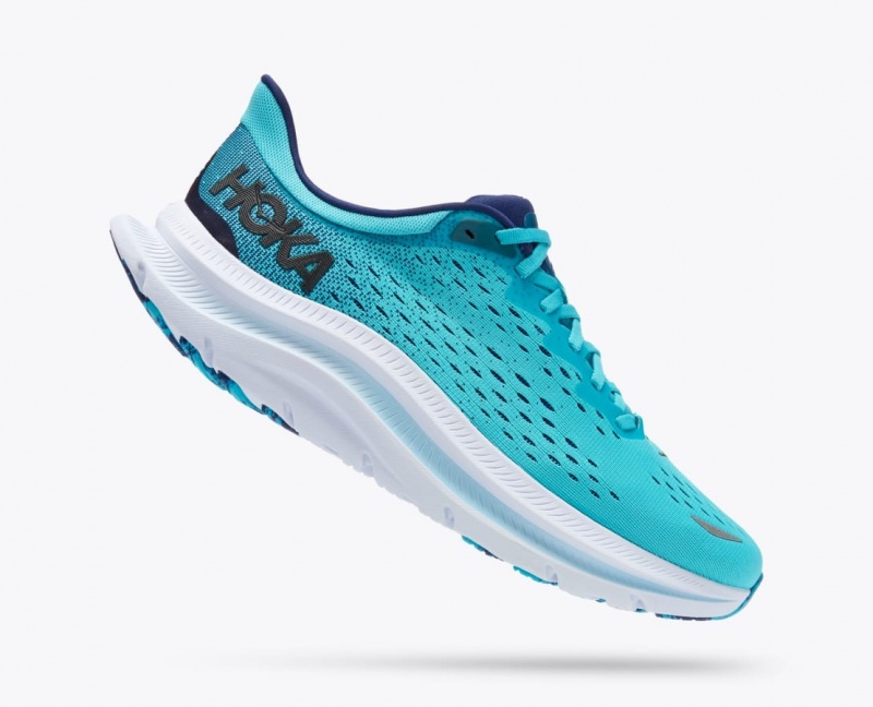 Men's HOKA Kawana Sneakers Turquoise | RVMFH-1863