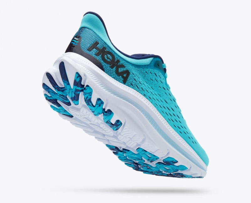 Men's HOKA Kawana Sneakers Turquoise | RVMFH-1863