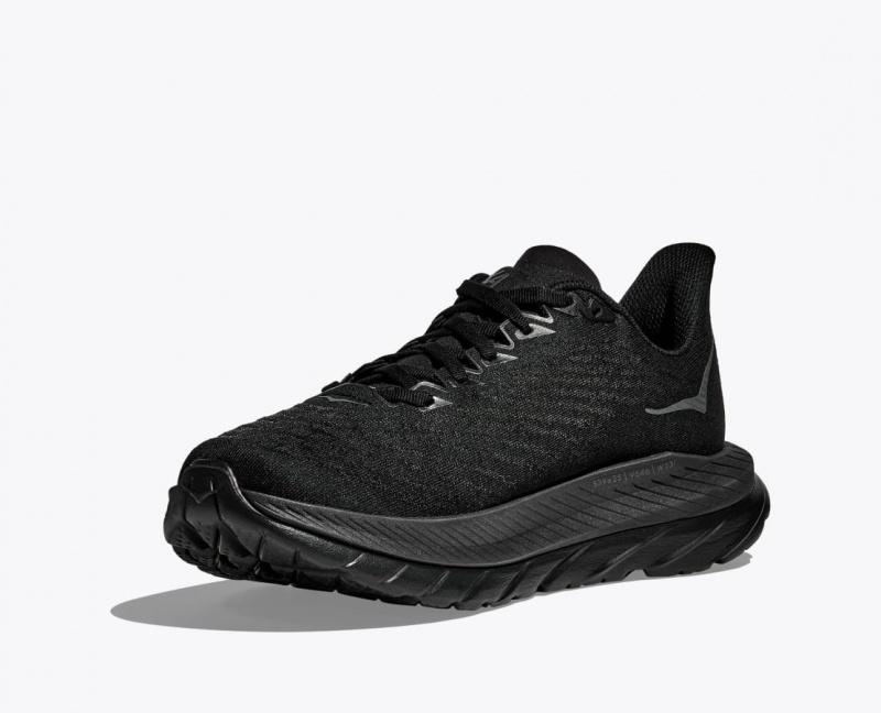 Men's HOKA Mach 5 Running Shoes Black | FROSG-6207