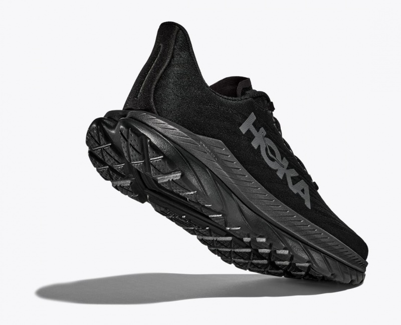 Men's HOKA Mach 5 Running Shoes Black | FROSG-6207